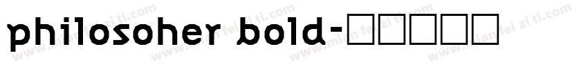philosoher bold字体转换